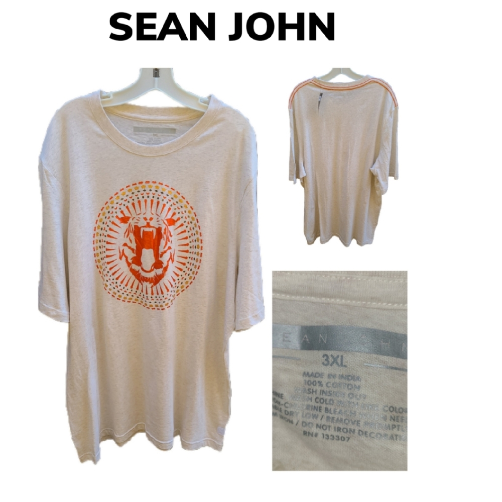 SEAN JOHN COLORFUL LION GRAPHIC T-SHIRT NWT